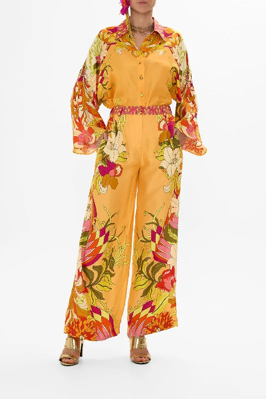 WIDE LEG WAISTED PANT THE FLOWER CHILD SOCIETY