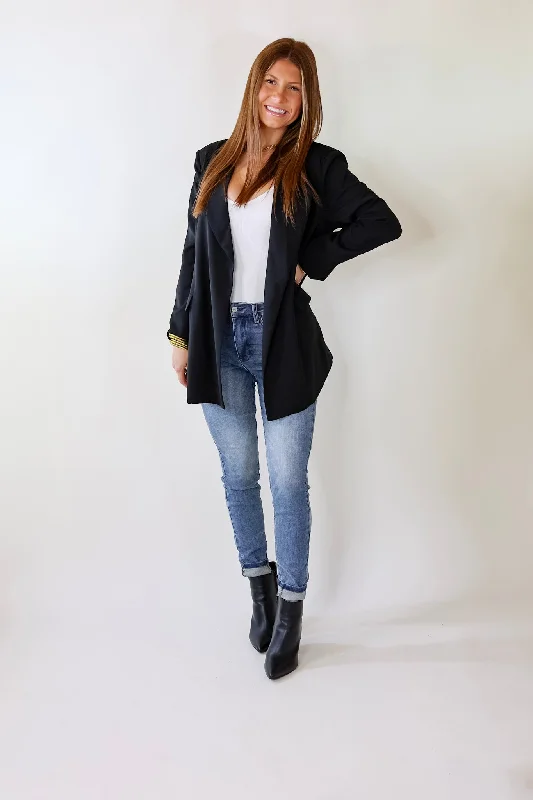 I'll Be Your Favorite Long Sleeve Blazer in Black