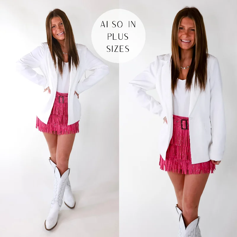 Winning Awards Long Sleeve Blazer in White