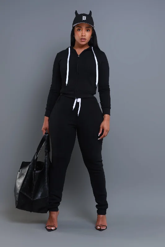 Like That Jogger Set - Black