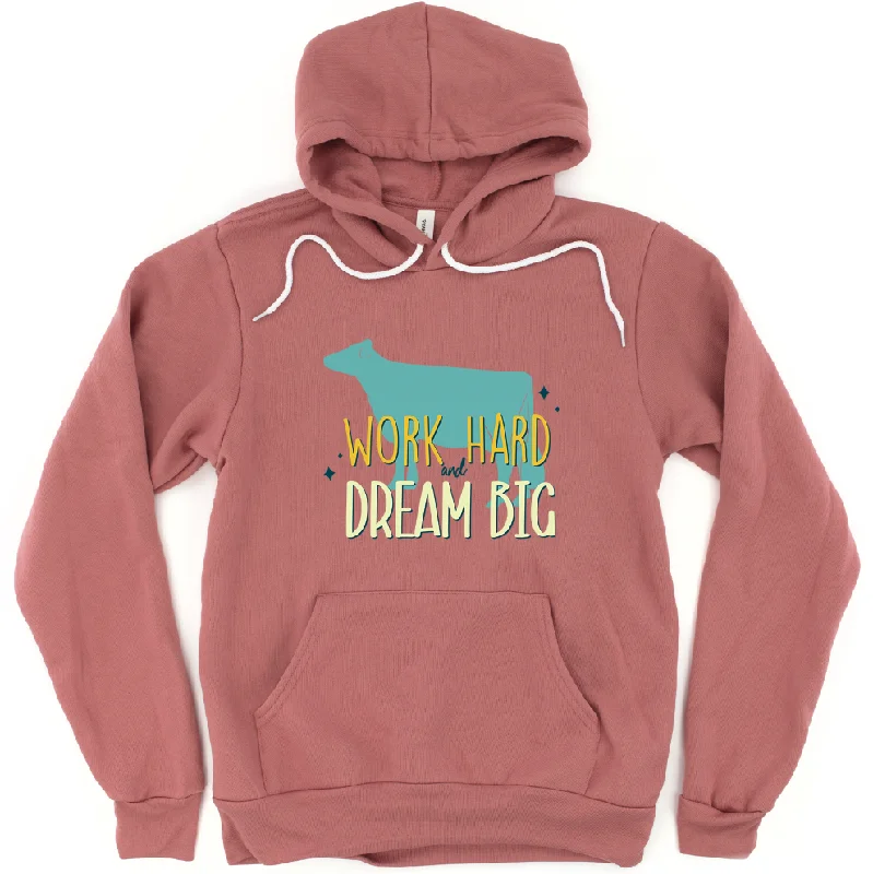 Dream Big Dairy Cow Hoodie (S-3XL) Unisex - Multiple Colors!