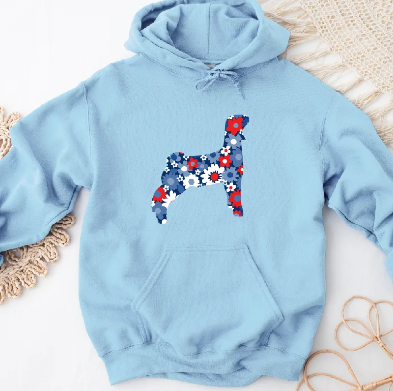 Patriotic Floral Goat Hoodie (S-3XL) Unisex - Multiple Colors!