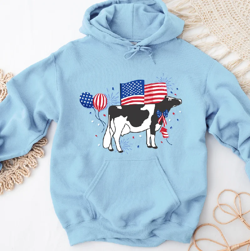 USA Dairy Cow Hoodie (S-3XL) Unisex - Multiple Colors!