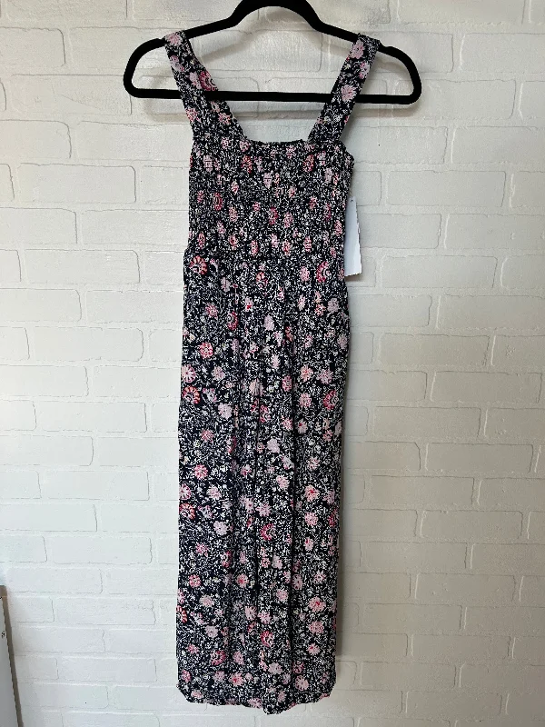 Black & Pink Jumpsuit Loft, Size Xs