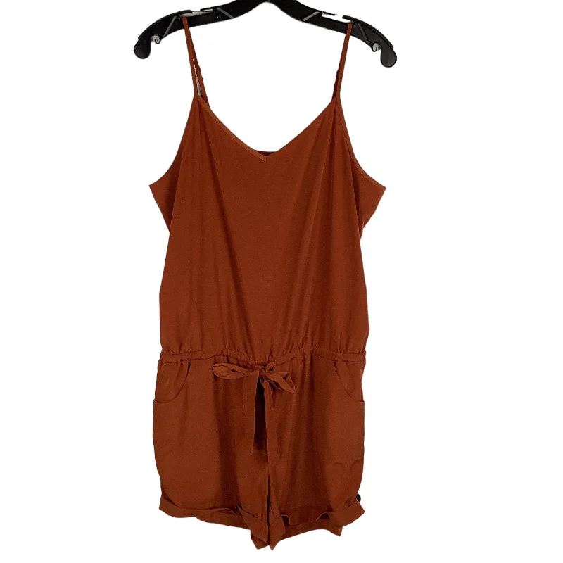 Orange Romper J. Crew, Size M