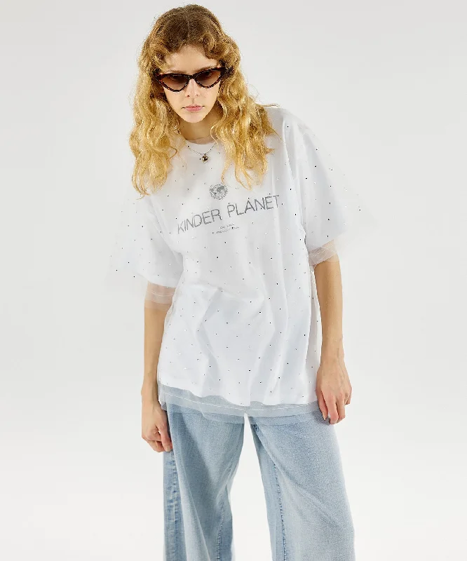 Glitter Tulle Oversized T-shirt