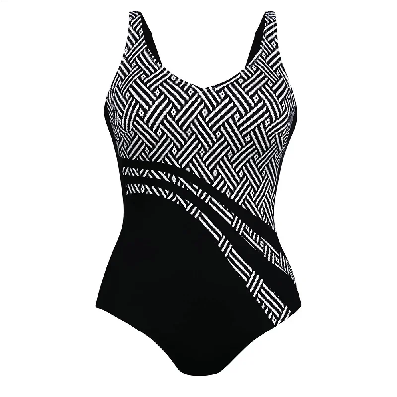 Prosthetic Swimsuit Dirban Geometric Tile