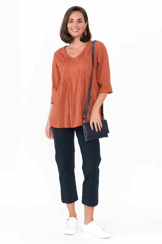 aelia-rust-crinkle-cotton-top