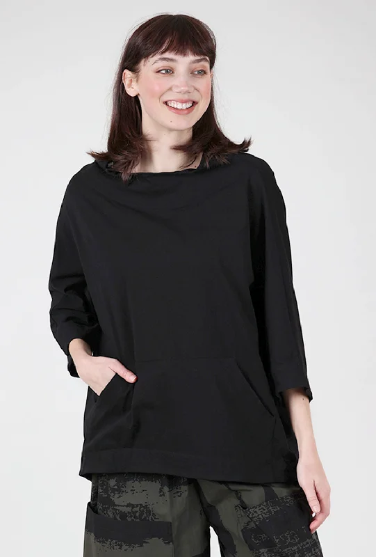 Kangaroo Pocket Swing Top, Black