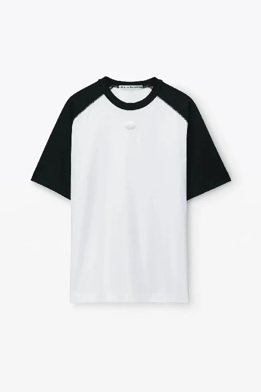 Short Sleeve Raglan Tee In Jersey