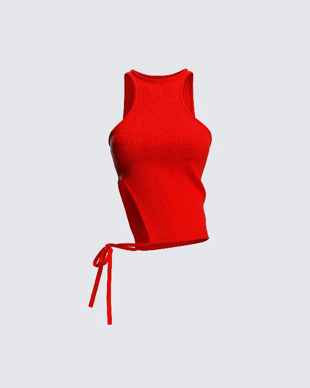 Allen Red Cut Away Tank