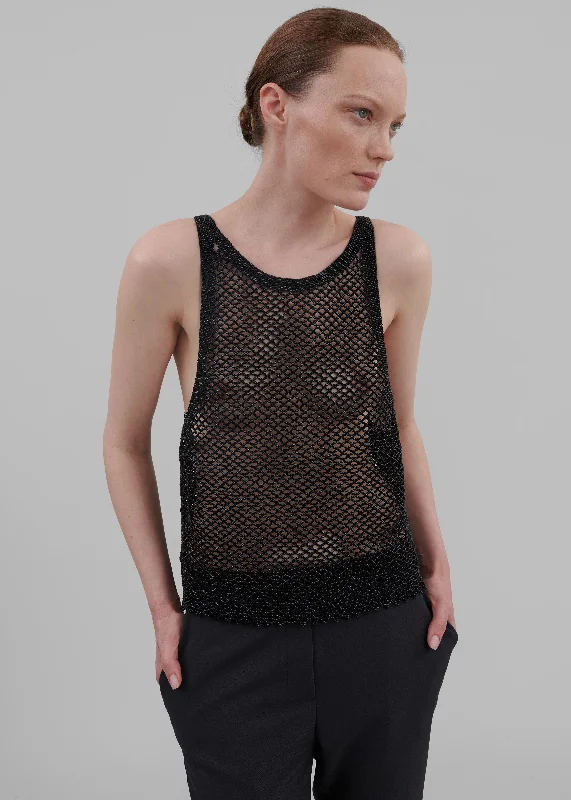 bevza-beaded-tank-top-black