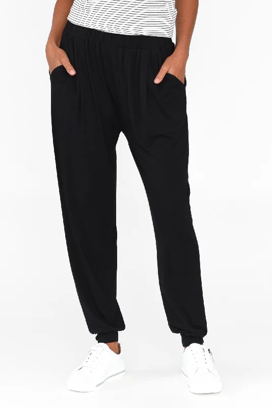 Black Bamboo Everyday Pants