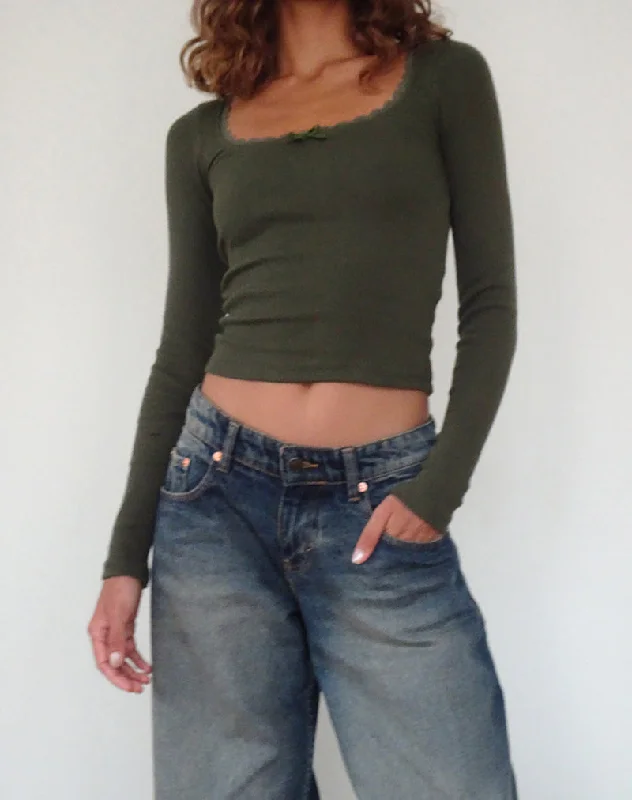 bovita-ribbed-long-sleeve-top-olive