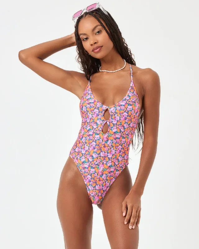 Printed Clover One Piece Swimsuit - Positively Poppies