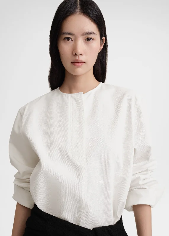 collarless-cotton-twill-shirt-white