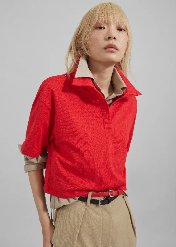 dawson-cropped-polo-red