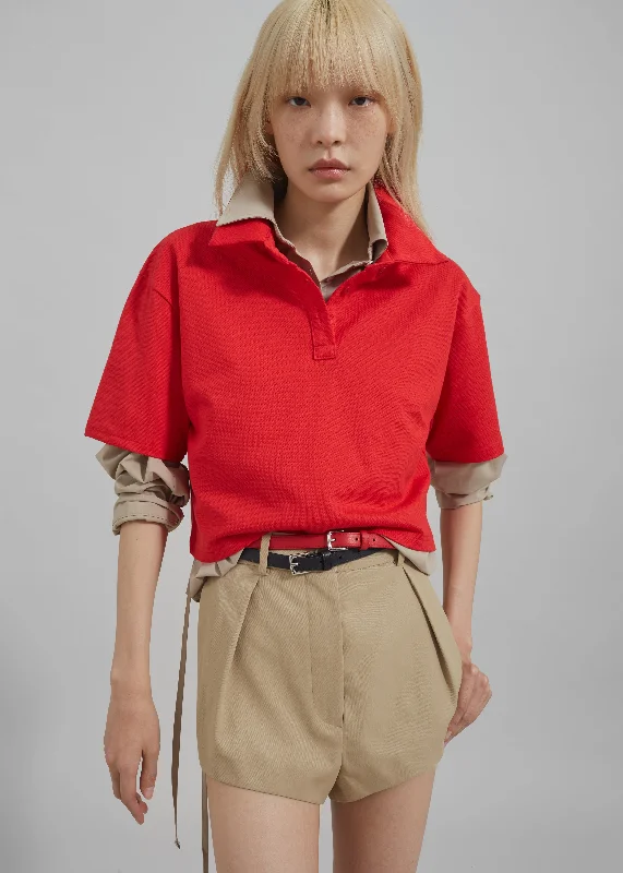 dawson-cropped-polo-red