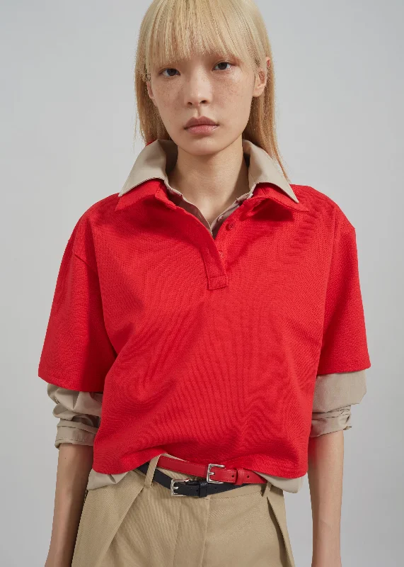 dawson-cropped-polo-red