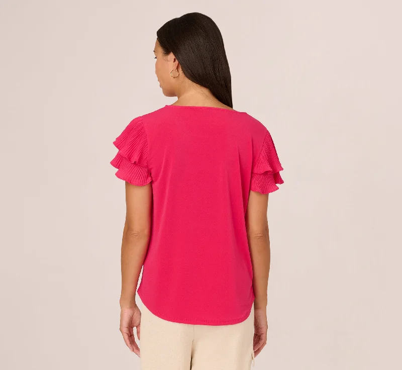 double-flutter-sleeve-top-with-pleated-details-in-pink-cherry-ad1s301730