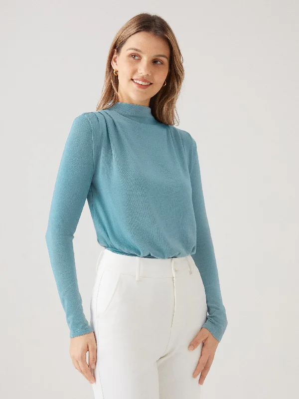 Eco-Mousse®2.0 Mockneck Tuck-In Top