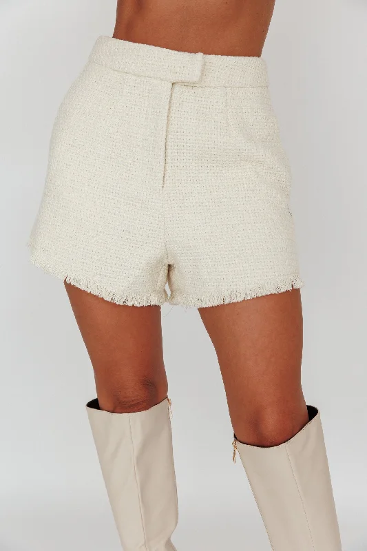 ekaterina-tweed-raw-edge-shorts-cream