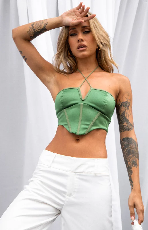 elizybeth-green-corset-top