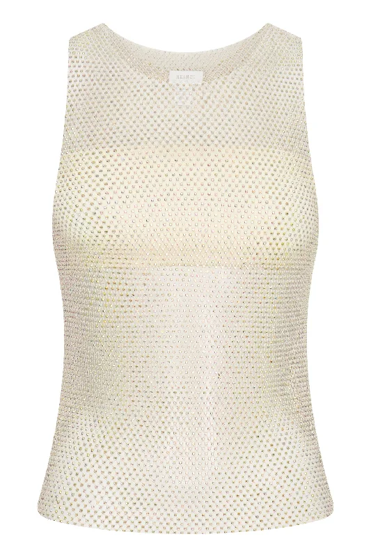 emerson-diamante-mesh-tank-top-cream