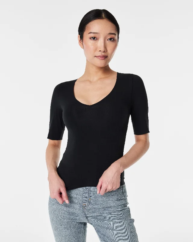 fit-to-you-v-neck-elbow-sleeve-tee