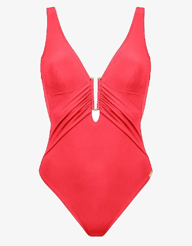 Honesty Underwired Swimsuit - Flame