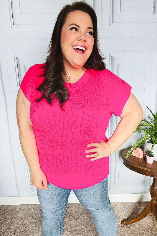 hot-pink-dolman-ribbed-knit-sweater-top