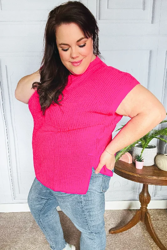 hot-pink-dolman-ribbed-knit-sweater-top