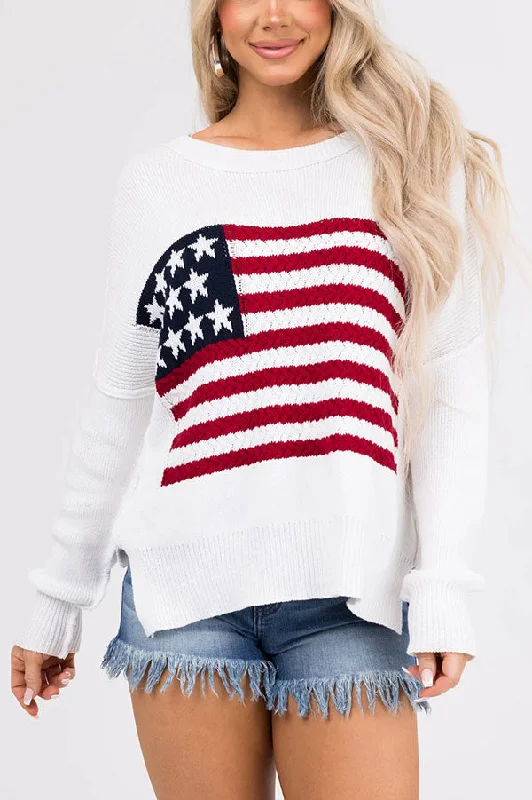 independence-day-patchwork-long-sleeved-crew-neck-knitted-sweater