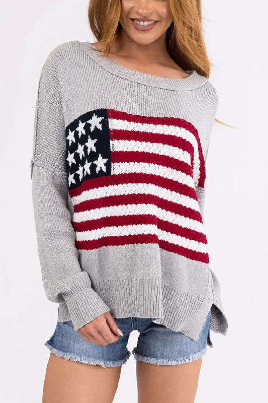 independence-day-patchwork-long-sleeved-crew-neck-knitted-sweater