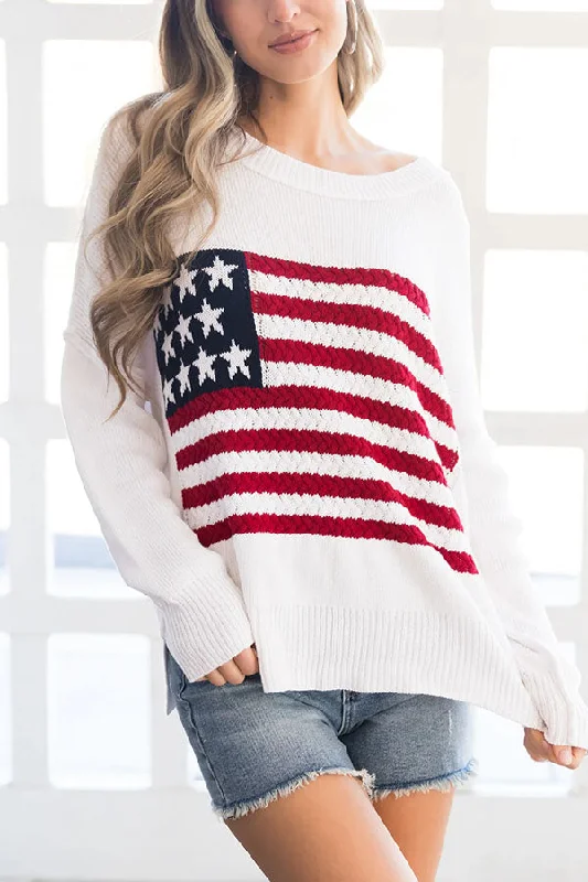 independence-day-patchwork-long-sleeved-crew-neck-knitted-sweater