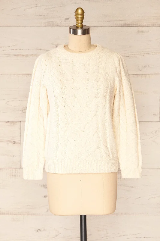 Invera Cream | Cable Knit Sweater