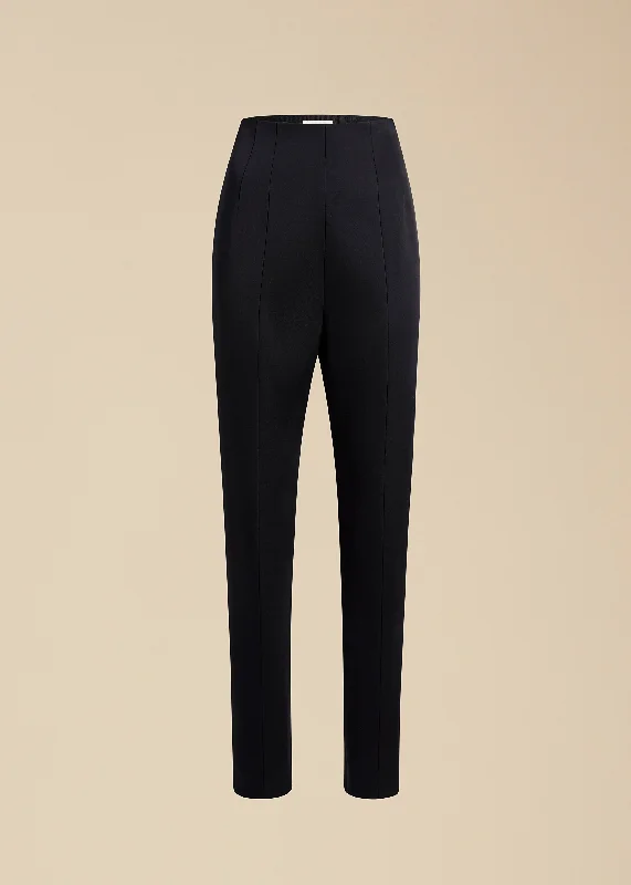 The Lenn Pant in Black Satin