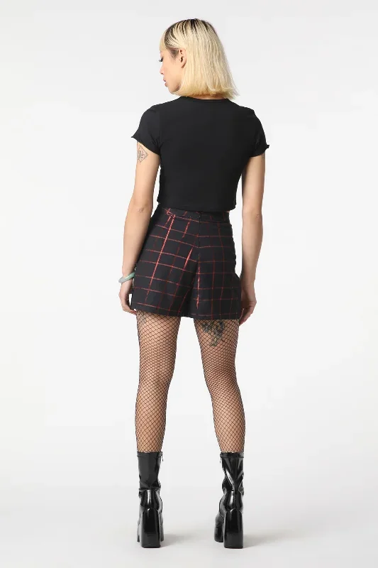 metallic-checks-skort