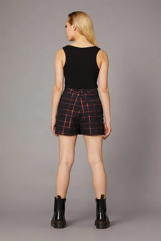 metallic-checks-skort