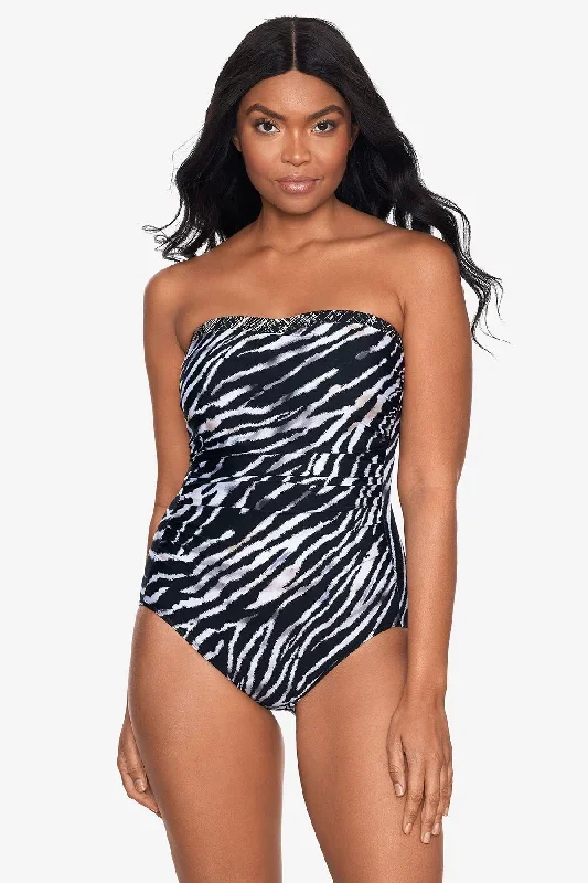 Tigre Sombra Avanti Bandeau Swimsuit