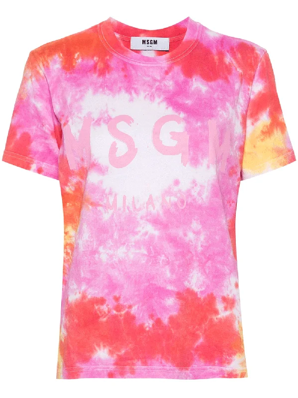 Brushstroke Logo Tie Dye Tee