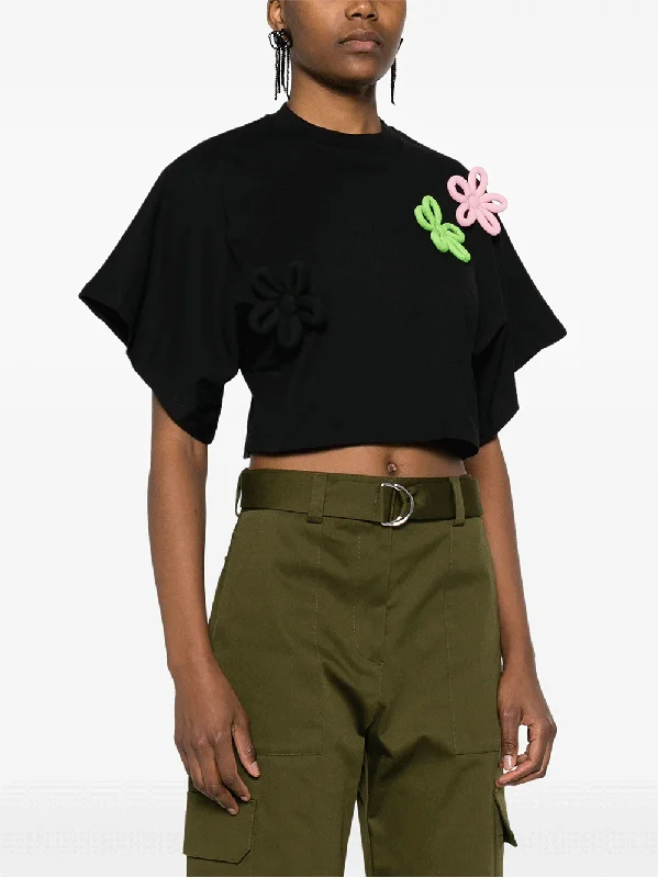 msgm-daisy-applique-cropped-t-shirt-tees-600046934blk