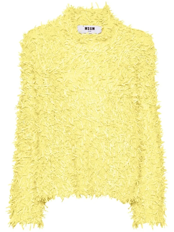 Yellow Fluffy Sweater