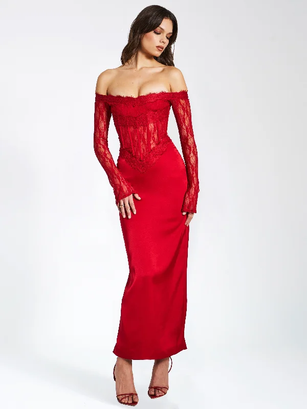 nessa-red-lace-satin-corset-maxi-dress