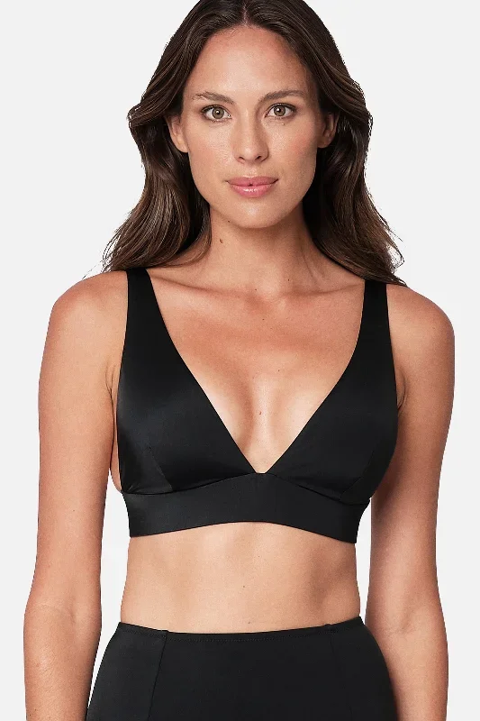 Never Say Never Bikini Bralette (DD-F Cup) BLACK