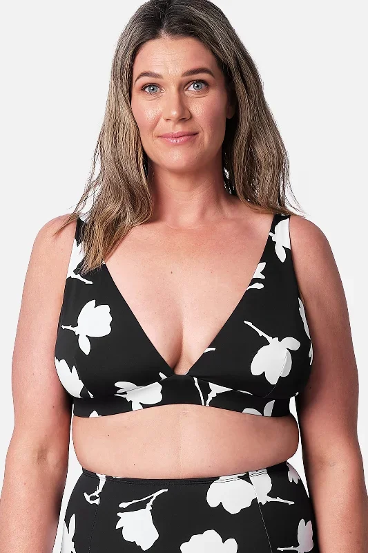 Never Say Never Bikini Bralette (DD-F Cup) MAGNOLIA SILHOUETTE BLACK