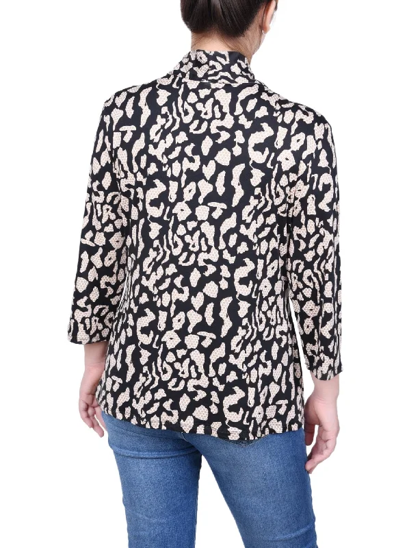 ny-collection-puff-print-3-4-sleeve-two-fer-top-petite