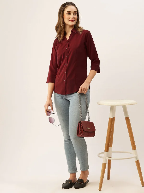 odette-maroon-synthetic-solid-stitched-shirt-for-women-zl197690maroon-s