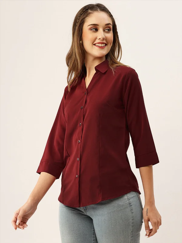 odette-maroon-synthetic-solid-stitched-shirt-for-women-zl197690maroon-s