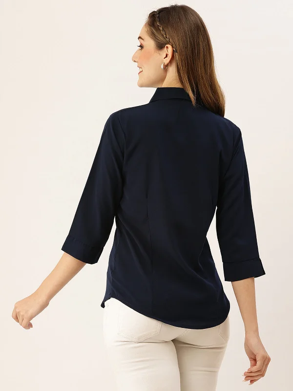 odette-navy-blue-synthetic-solid-stitched-shirt-for-women-zl197690navyblue-s